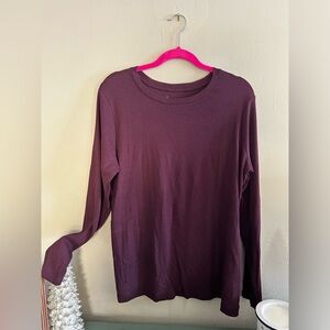 Maroon Long Sleeve Tee